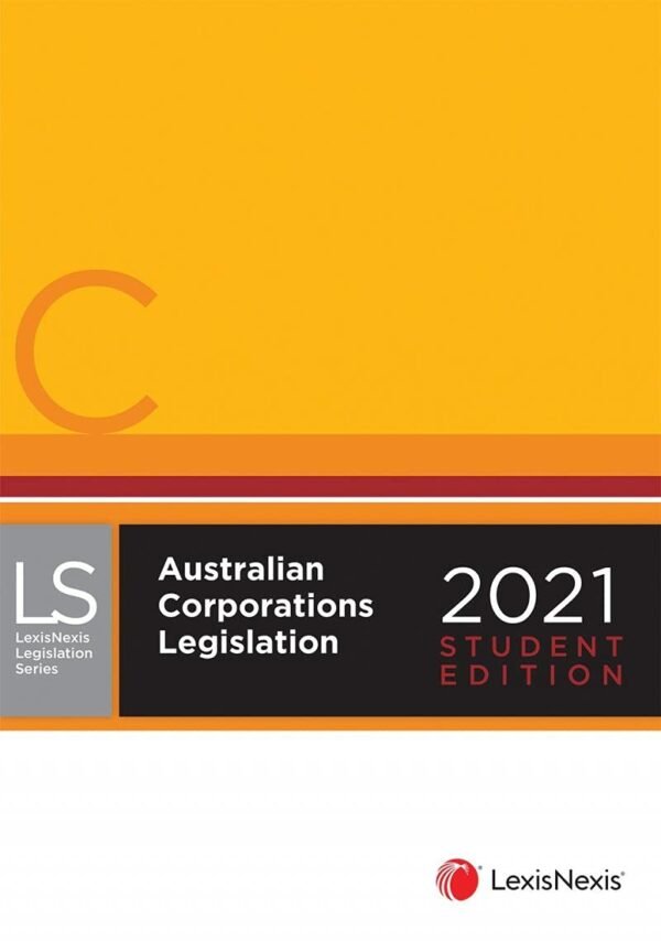 Australian Corporations Legislation 2021 - Student edition (2 Volume Set) Paperback – 22 December 2020