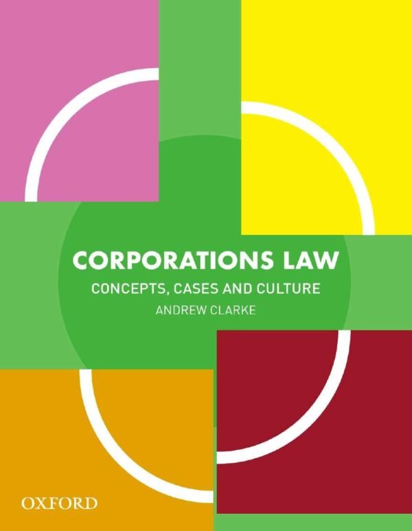 Corporations Law: Concepts, Cases and Culture Paperback – 22 October 2020