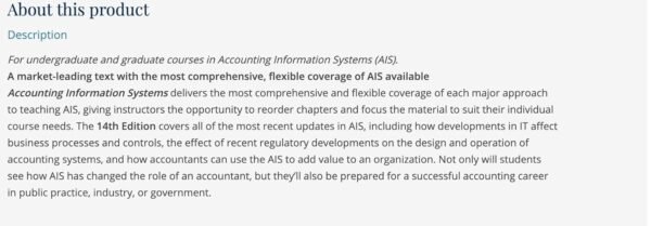 Accounting Information Systems, Global Edition Paperback – 26 July 2017 - Image 2