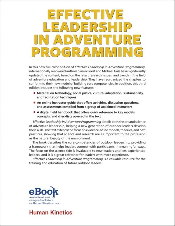 Effective Leadership in Adventure Programming with Field Handbook Paperback – Unabridged, 1 November 2017 - Image 2