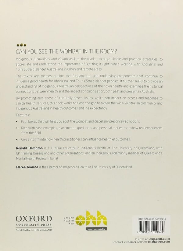 Indigenous Australians and Health: The Wombat in the Room Paperback – 13 September 2013 - Image 3