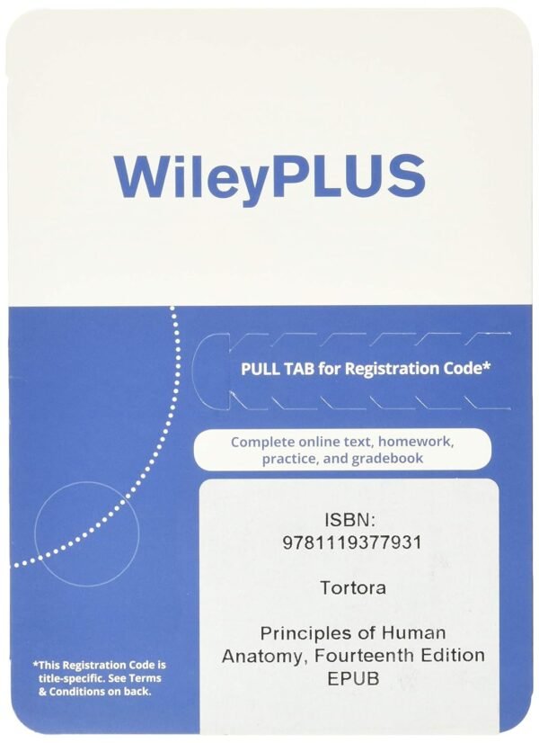Principles of Human Anatomy, 14th Edition WileyPLUS Registration Card + Loose-leaf Print Companion Loose Leaf – 6 September 2016 - Image 2