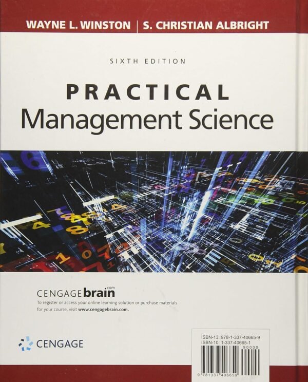 Practical Management Science Hardcover – 15 November 2017 - Image 2